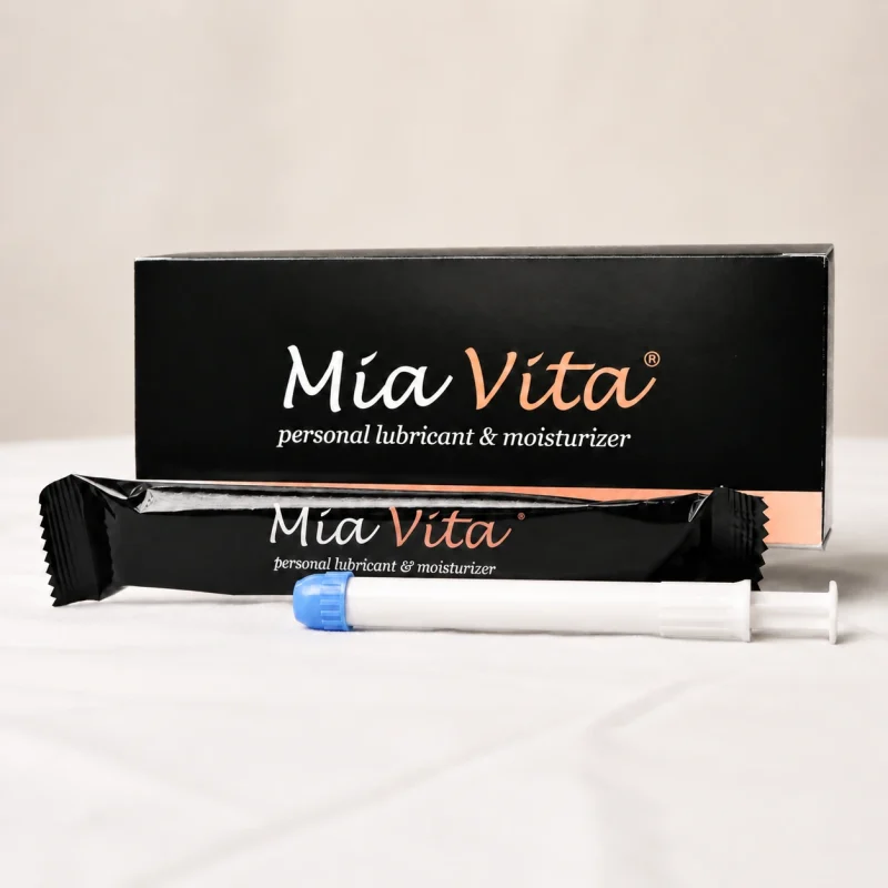 A box of Mia Vita® Personal Lubricant & Moisturizer with Hyaluronic Acid
