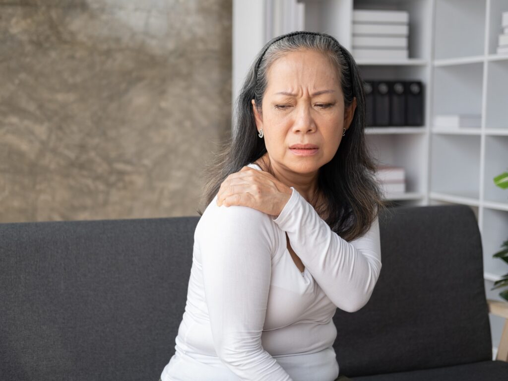 woman suffering from joint ache