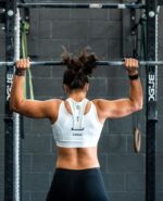 woman strength training