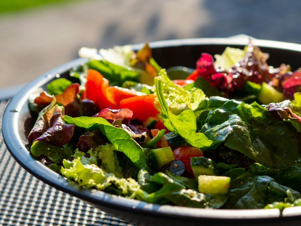 bowl of kale salad